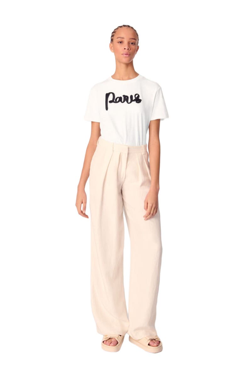 maje Cotton T-shirt, Main, color, 