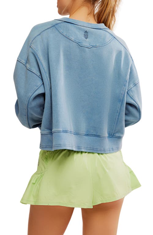 Free People Fp Movement Intercept Cotton Blend Sweatshirt In Gray