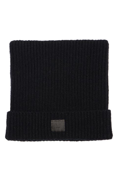 Kua Face Patch Rib Wool & Yak Hair Beanie