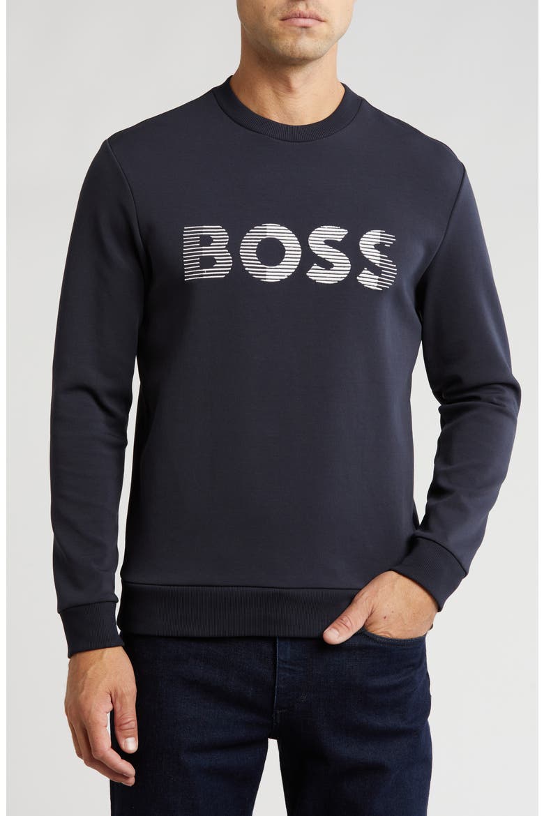 Salbo Crewneck Sweatshirt, Main, color, DK BU