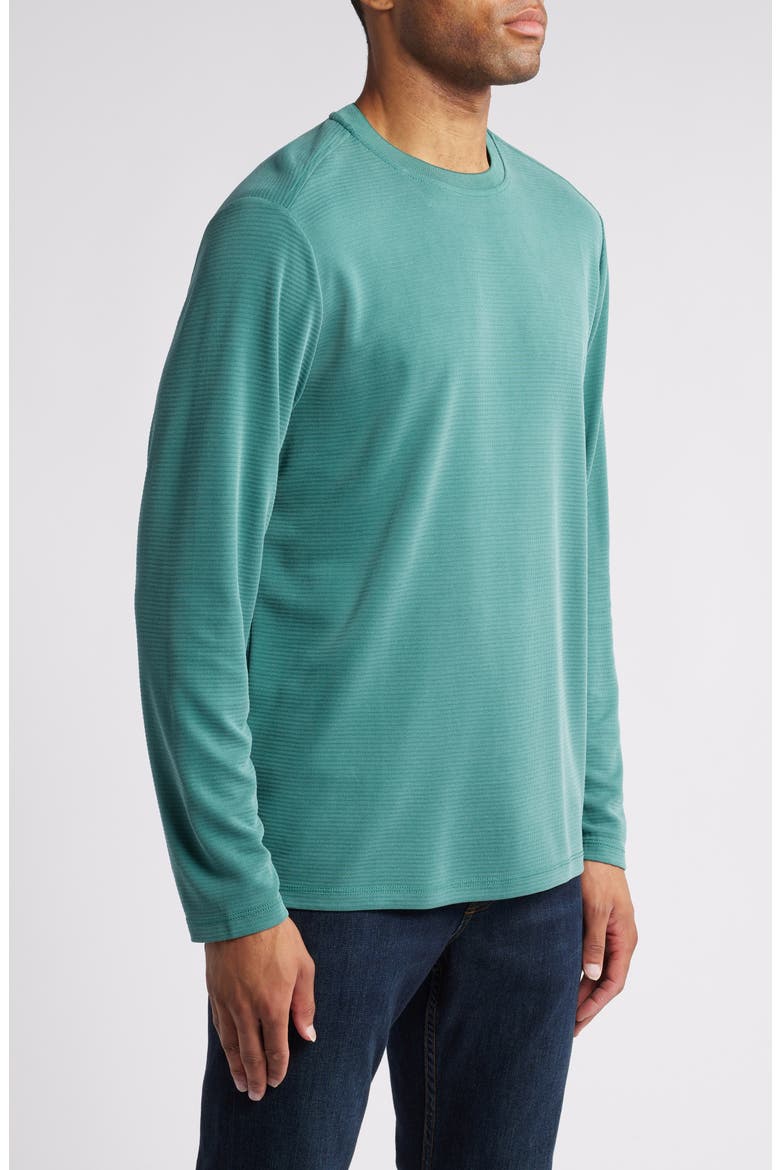 Coastal Crest Long Sleeve Performance T-Shirt, Alternate, color, MYRTLE GREEN