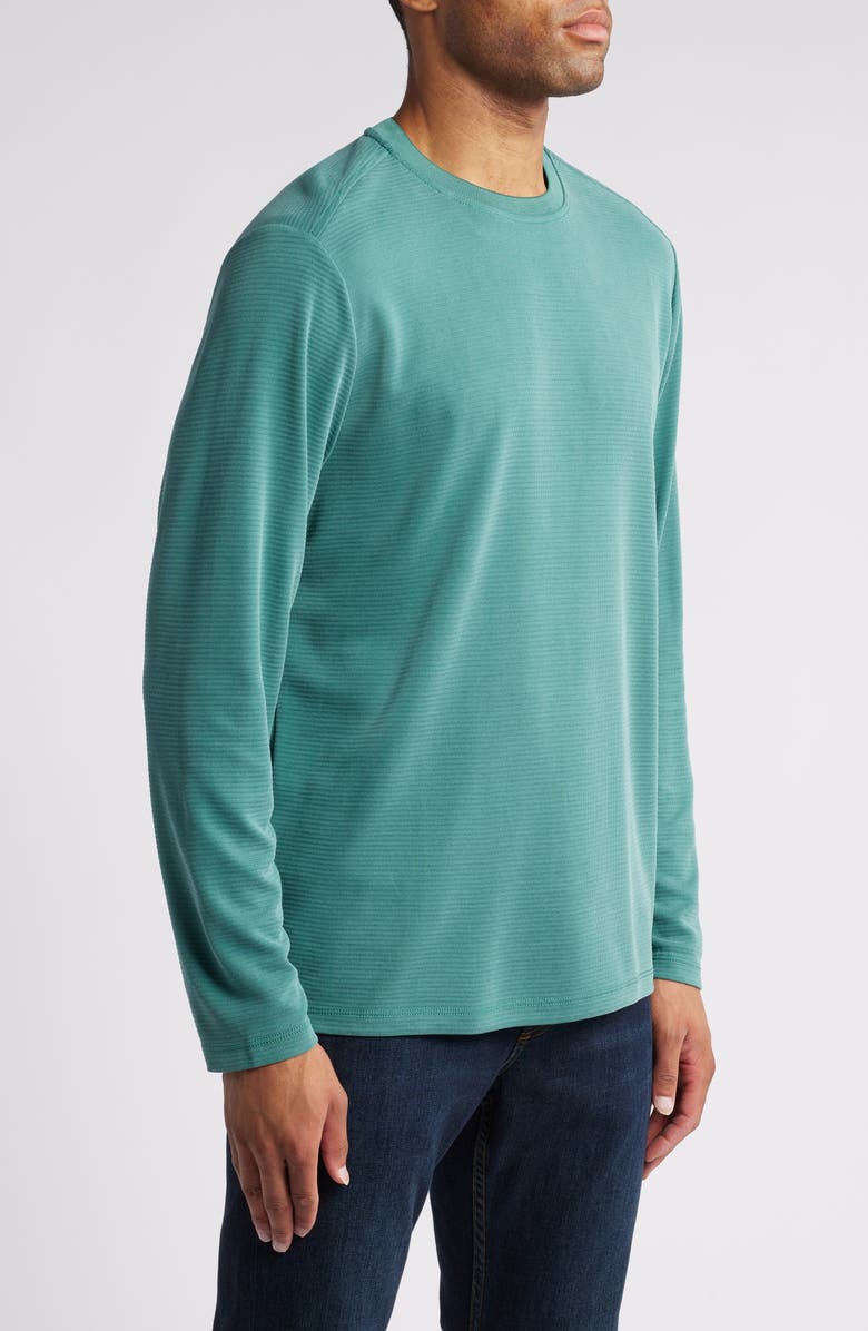 Tommy Bahama Coastal Crest Long Sleeve Performance T-Shirt, Alternate, color, Myrtle Green