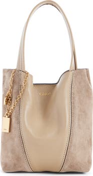 Chloé Medium Spin Leather & Suede Tote