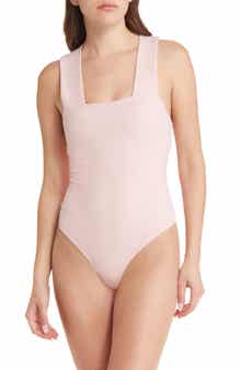 Free People Intimately FP She's So Sleek Thong Bodysuit