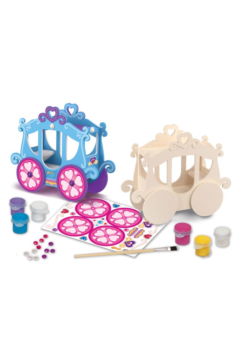 Princess Carriage Wood Craft & Paint Kit, Alternate, color, Multicolor