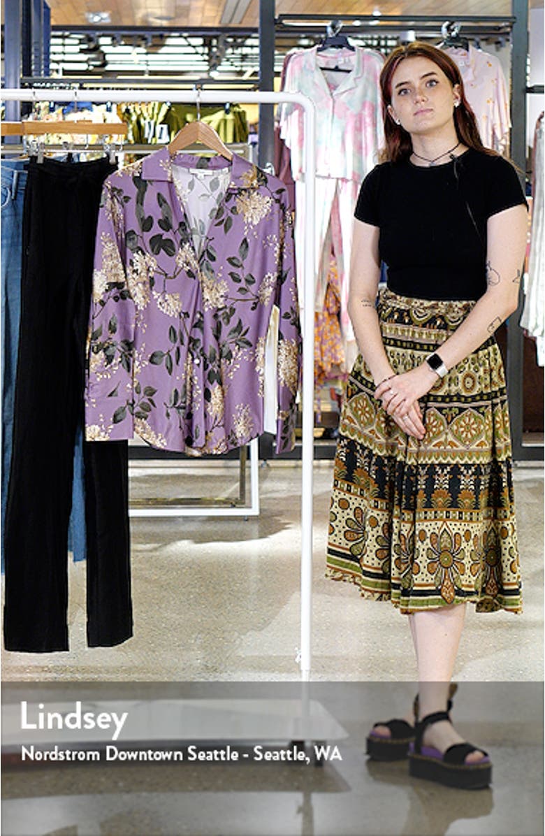 Lilac Bias Silk Blouse, sales video thumbnail