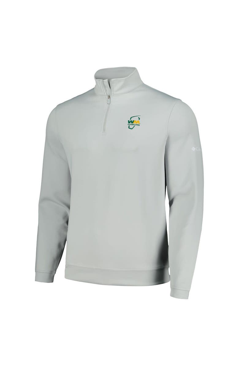 Columbia Men's Columbia Gray WM Phoenix Open Wickham Hills Omni-Wick Quarter-Zip Jacket, Alternate, color,