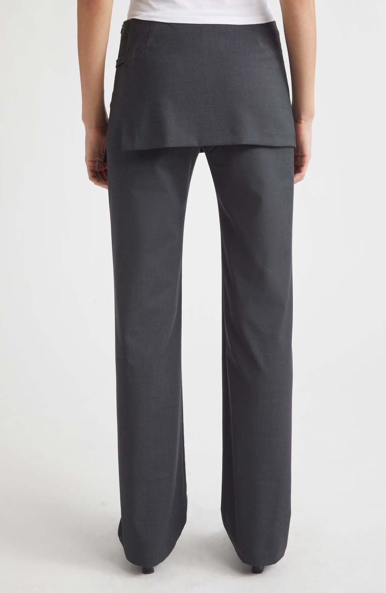 Paloma Wool Archive Stretch Straight Leg Skant, Alternate, color, Dark Grey