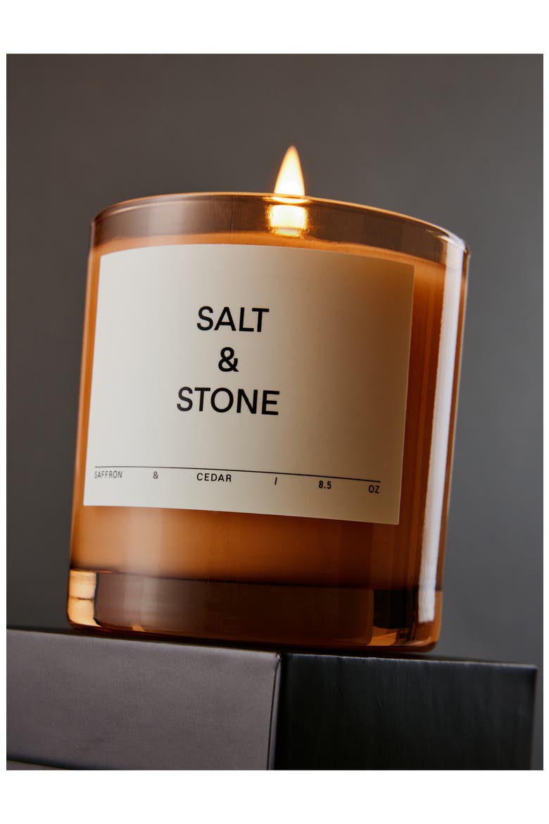Saffron & Cedar Scented Candle, Alternate, color, NO COLOR