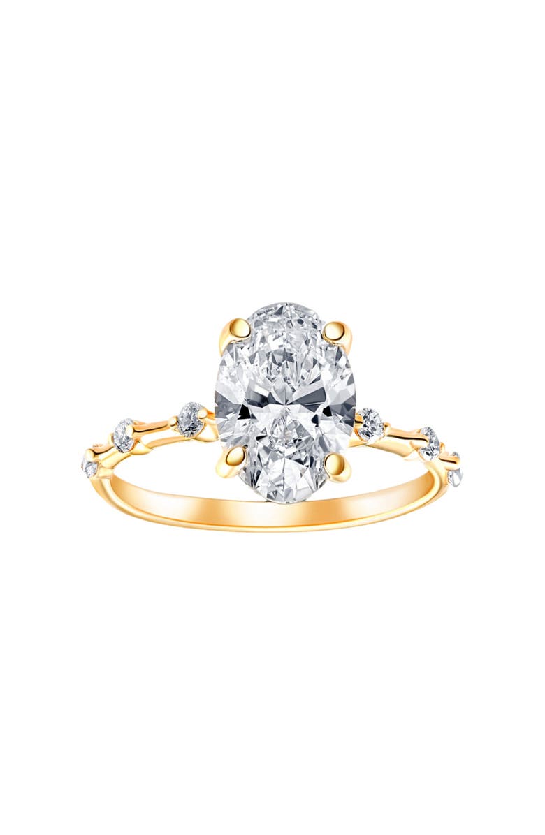 Bliss Diamond Certified 2 3/4Ct TW Oval Diamond Engagement Ring Lab Grown 14k Gold, Main, color, 