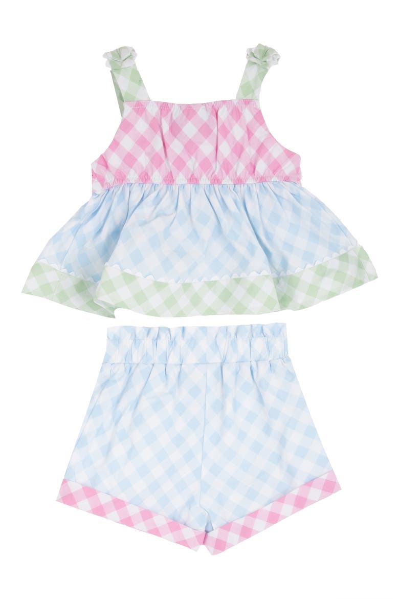 Spring Gingham Tank & Shorts Set, Alternate, color, LIGHT PINK