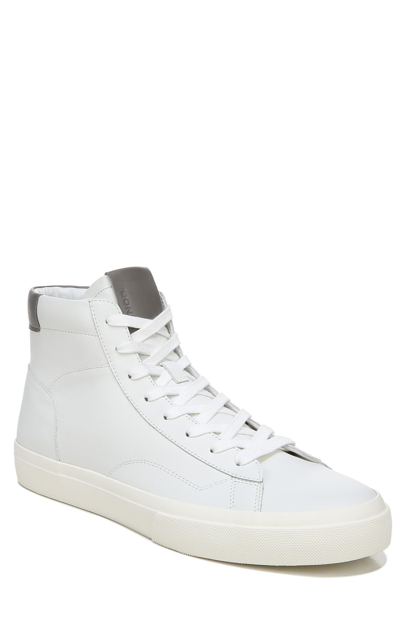 Fitzroy Hi Top Sneaker, Main, color, WHITE