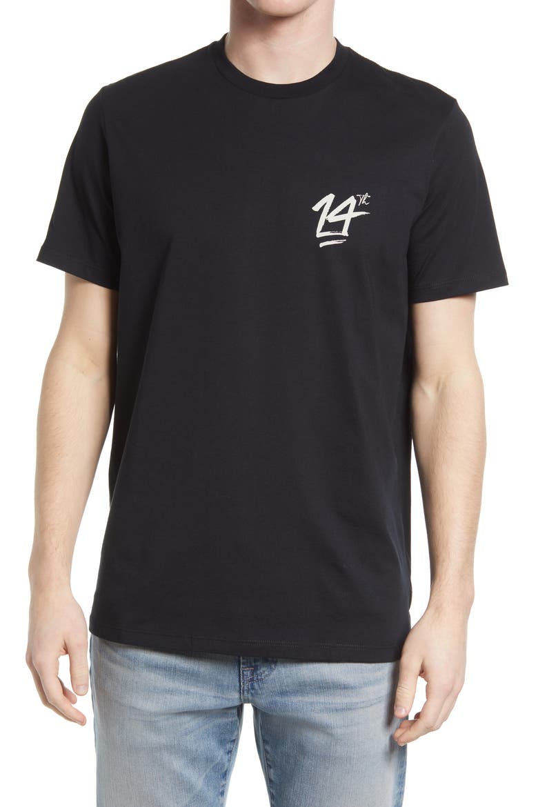 The 14th Graphic Pima Cotton Tee, Main, color, BLACK