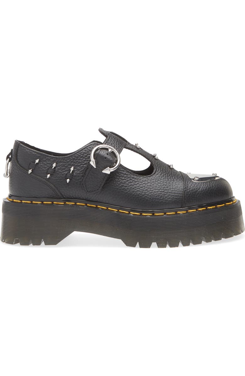 Dr. Martens Bethan T-Bar Platform Shoe, Alternate, color, Black
