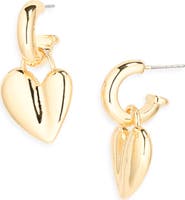 NORDSTROM RACK Sculpted Heart Drop Earrings