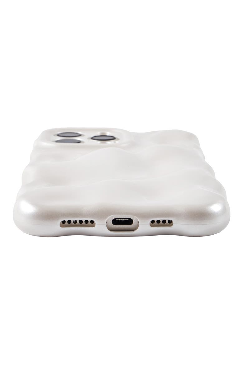 Pearly Bubbles iPhone 16 Pro Max Case, Alternate, color, PEARL