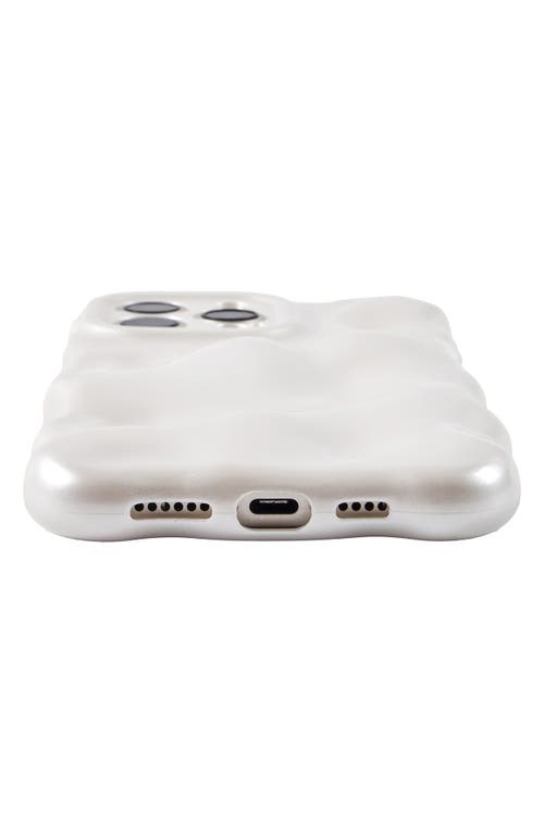 Auramma Pearly Bubbles Iphone 16 Pro Case In Pearl