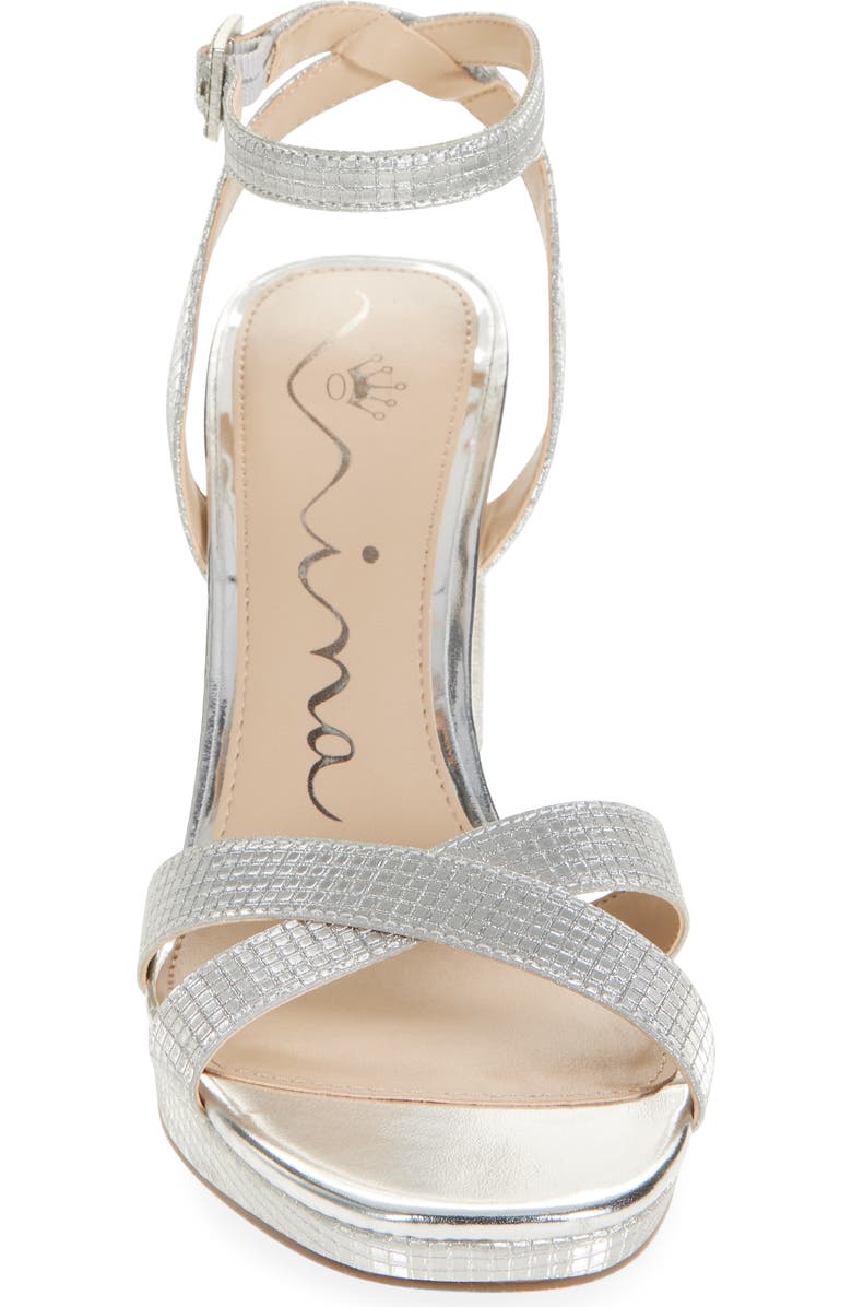 Nina Secelia Ankle Strap Platform Sandal, Alternate, color,