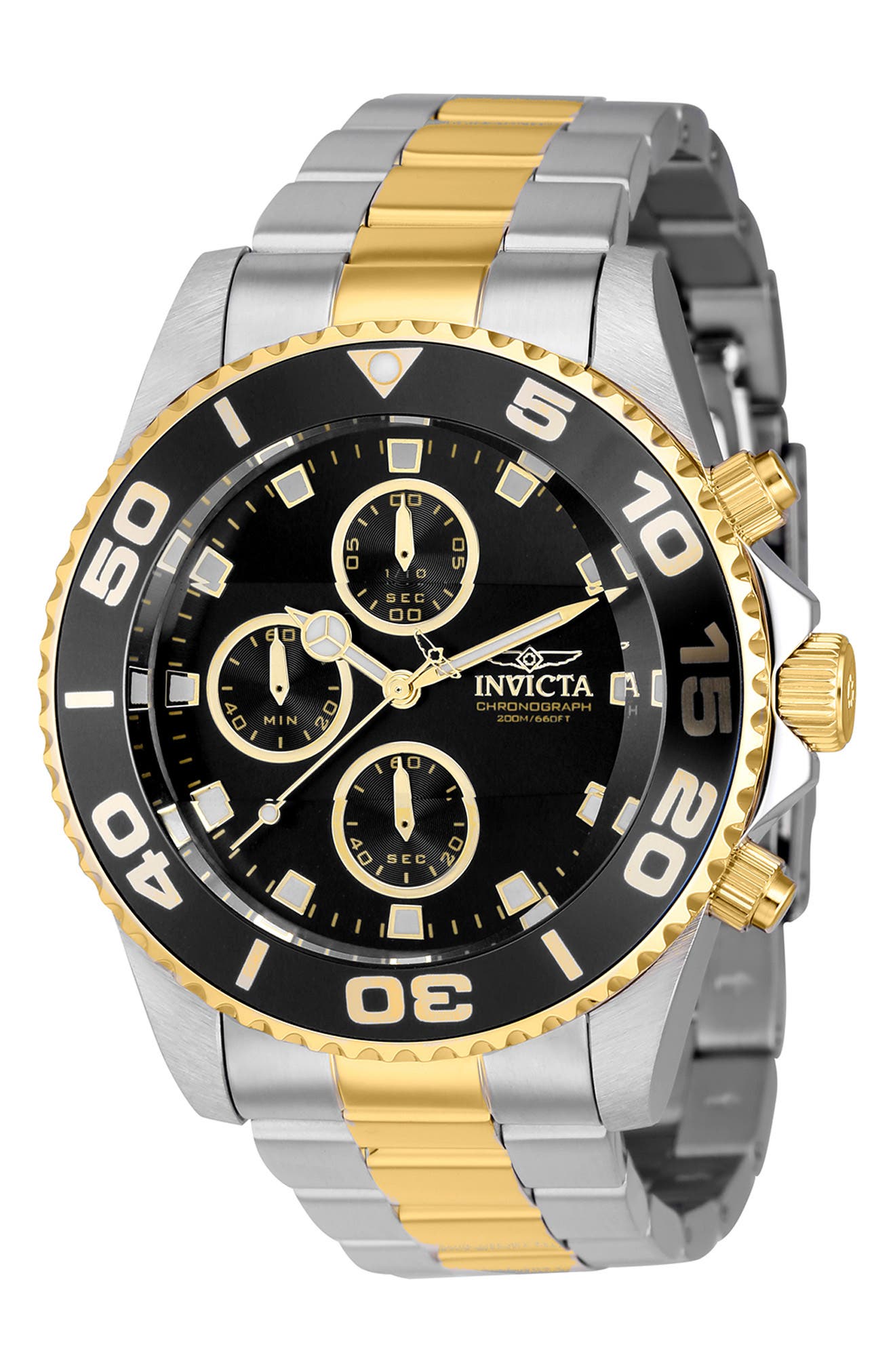 Pro Diver Chronograph Quartz Bracelet Watch, 43mm