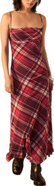 NEXT Check Mesh Maxi Dress