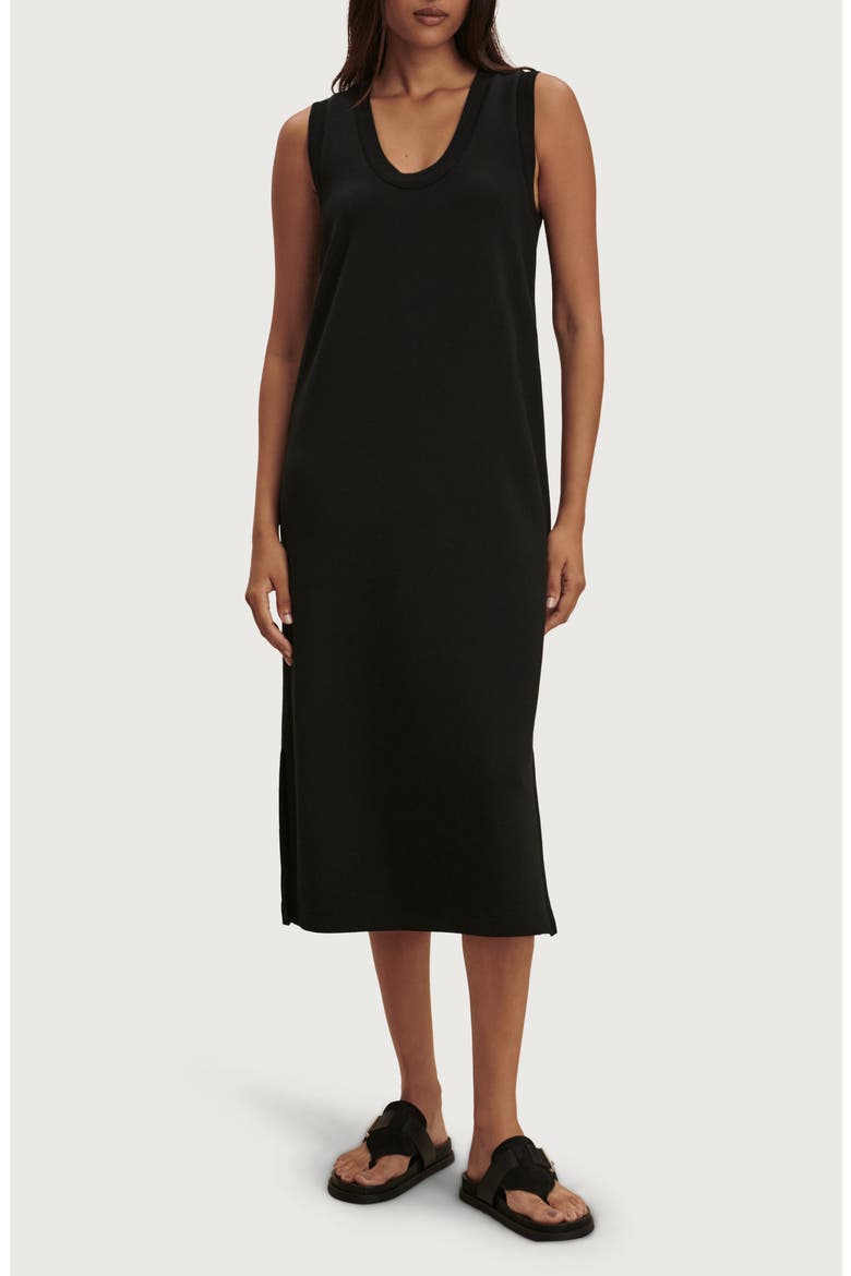 Kyler Tank Midi Dress, Main, color, BLACK