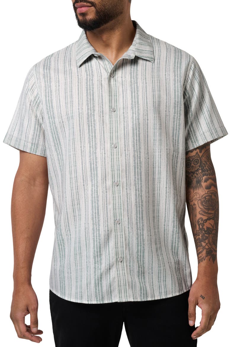 Meant for More Short Sleeve Button-Up Shirt, Main, color, WHITE/ ARONA