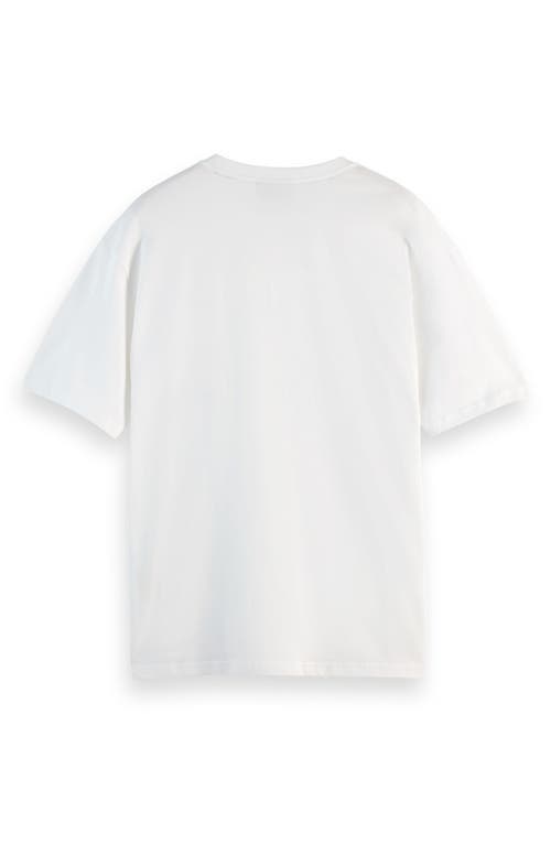 Scotch & Soda Relaxed Fit Cotton T-shirt In White