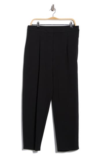 Eileen Fisher Ponte Ankle Lantern Pants In Black