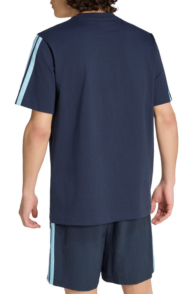3-Stripes Tee, Alternate, color, NAVY/ BLUE/ BLUE/ BLUE
