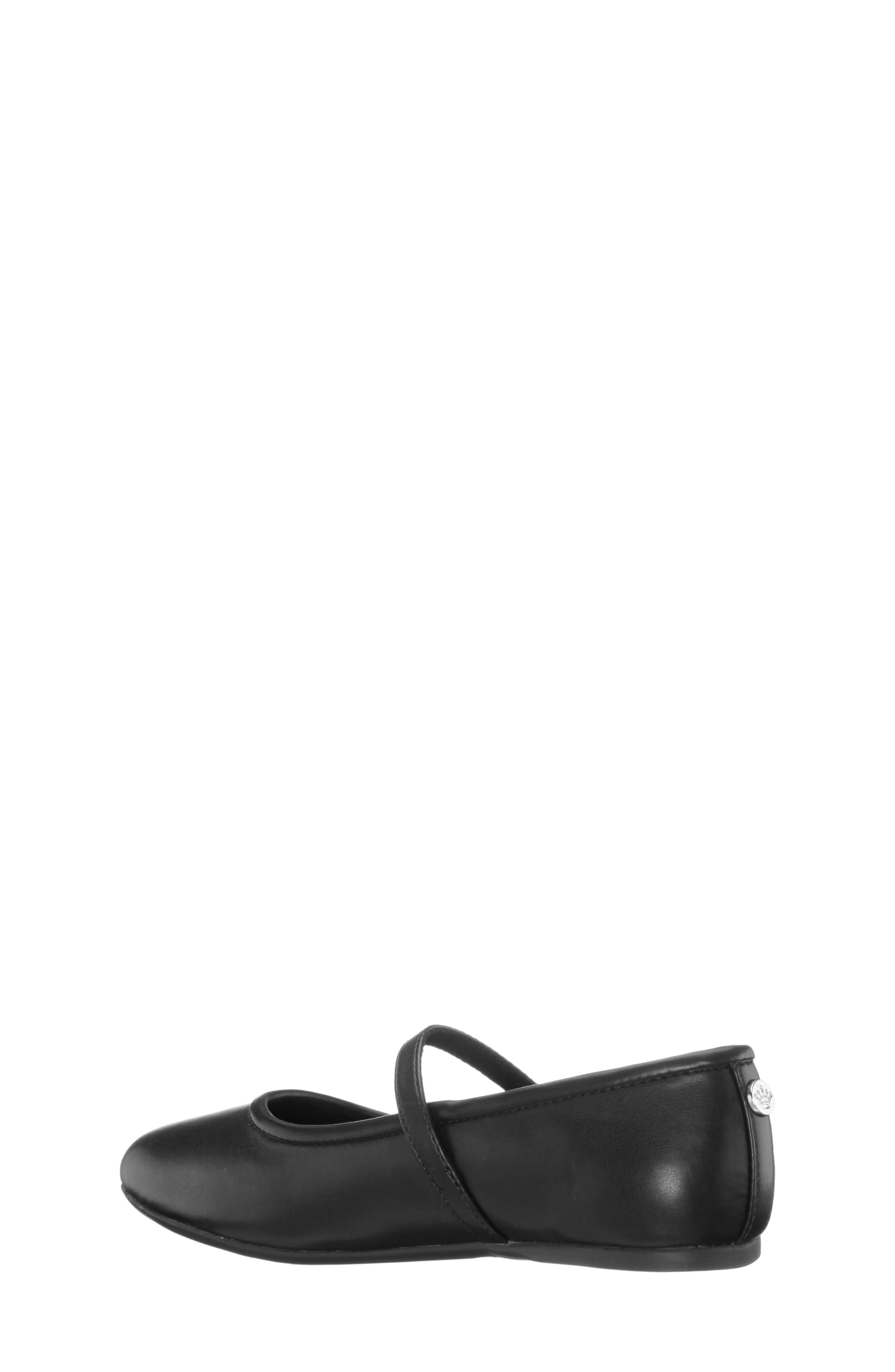 Kids' Nicola Mary Jane Flat, Alternate, color, BLACK SMOOTH