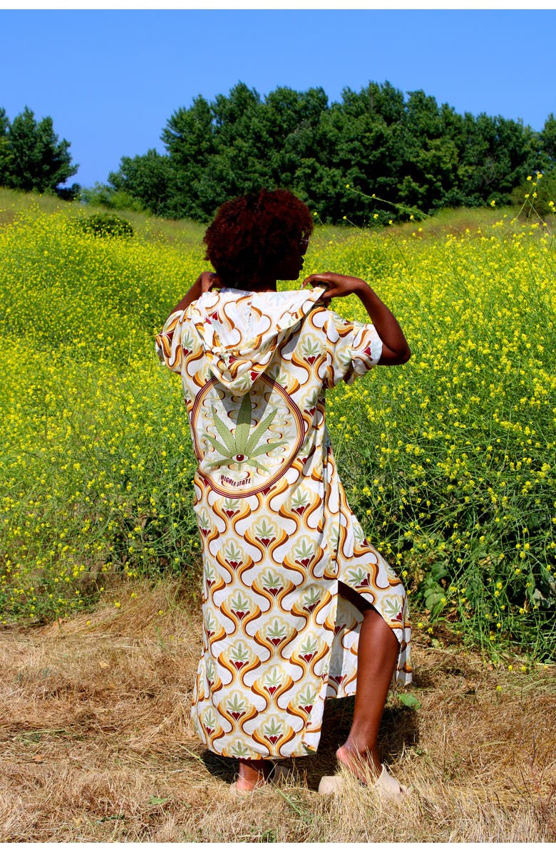 Henelle Hooded Kaftan, Alternate, color, Higher State