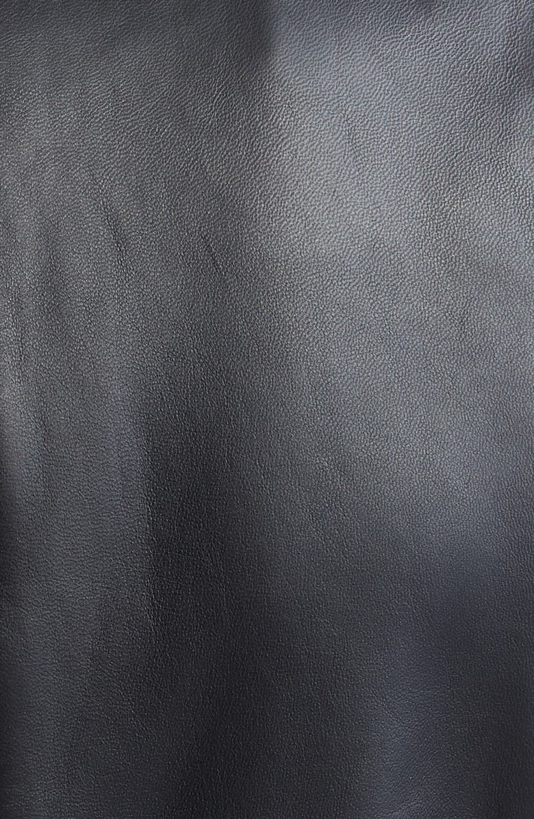 L'AGENCE Lyric Peplum Leather Biker Jacket, Alternate, color,