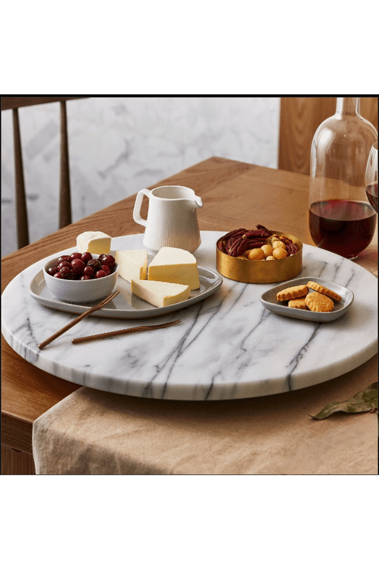 Artifacts Trading Company Lazy Susan, Alternate, color, White Matte