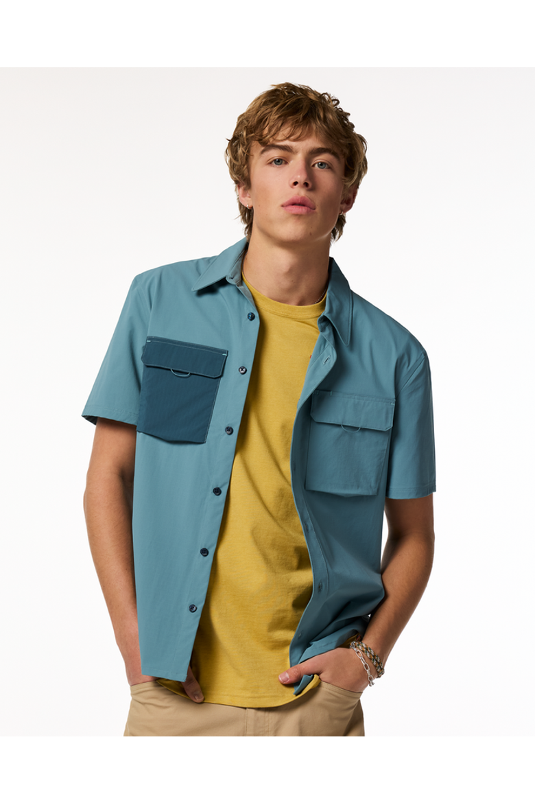 Solta Short-Sleeve Sun Shirt - Men's, Main, color, Everglade