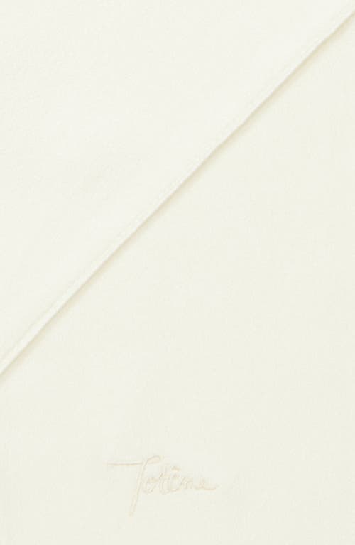 Totême Toteme Satin Tuxedo Scarf In Macadamia