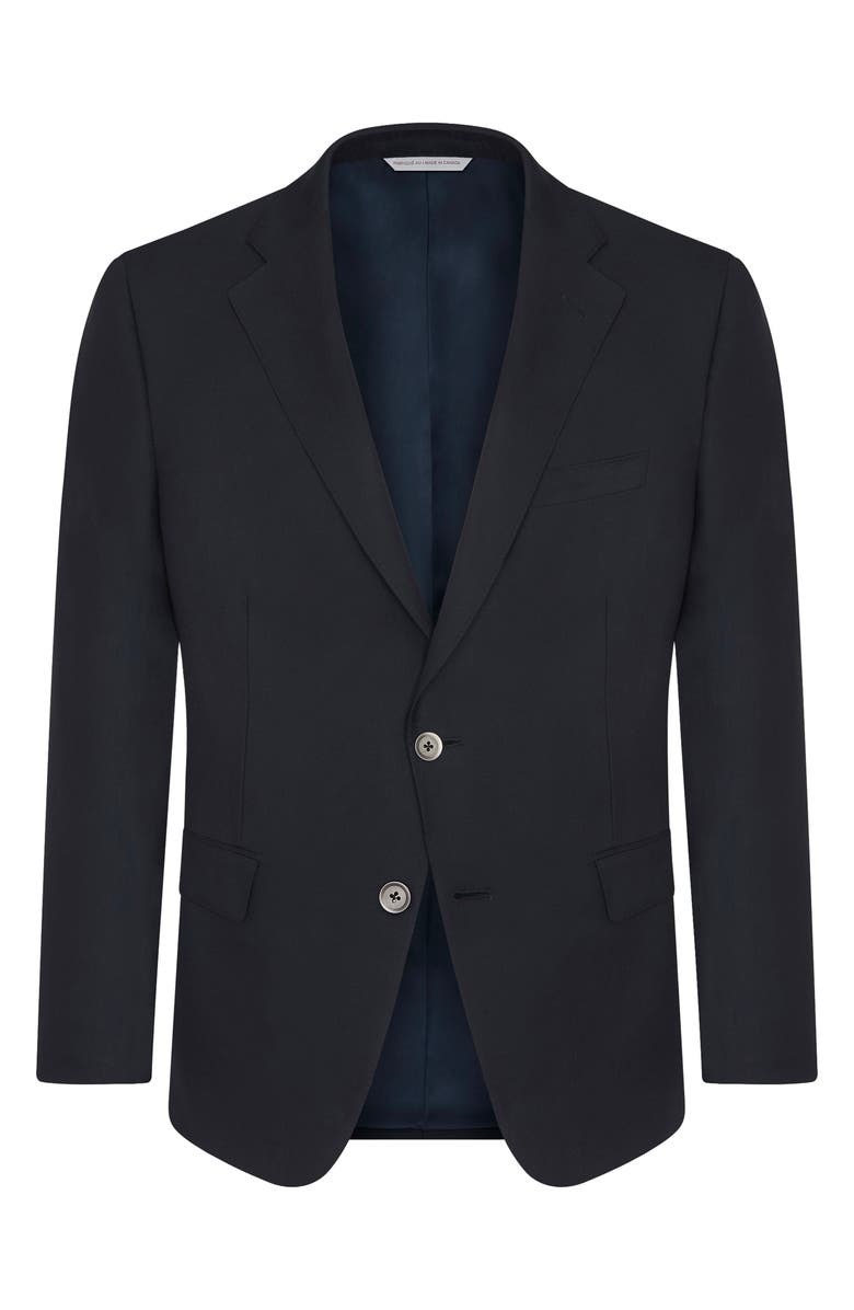 Samuelsohn Navy Wool Blazer, Alternate, color,