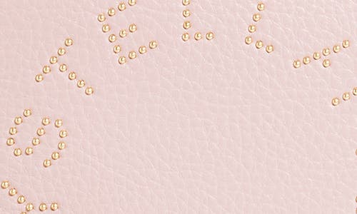 Stella Mccartney Perforated Logo Faux Leather Camera Bag In 5752 - Pale Mauve