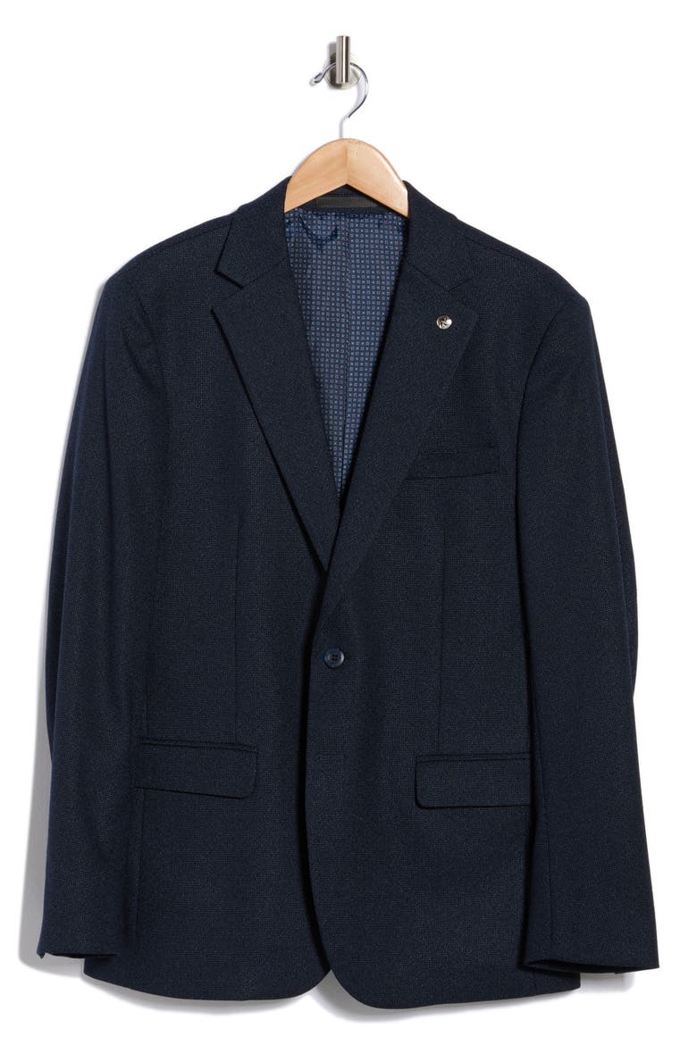 Slim Fit Sport Coat, Alternate, color, BLACK
