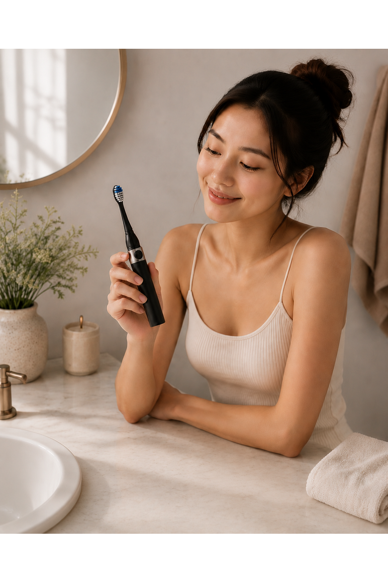 Black Sonic Toothbrush & UV Sterilizer Set, Alternate, color, Multicolor
