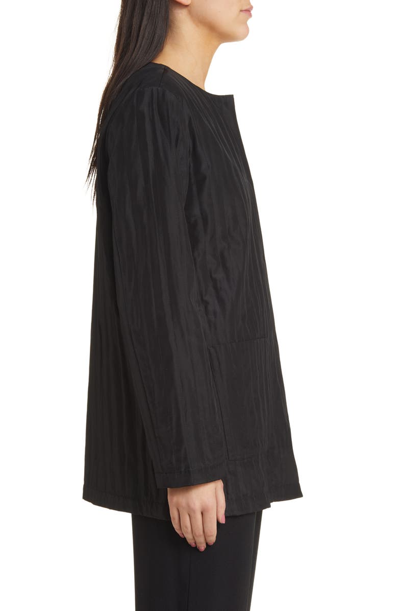 Eileen Fisher Quilted Silk Jacket, Alternate, color,