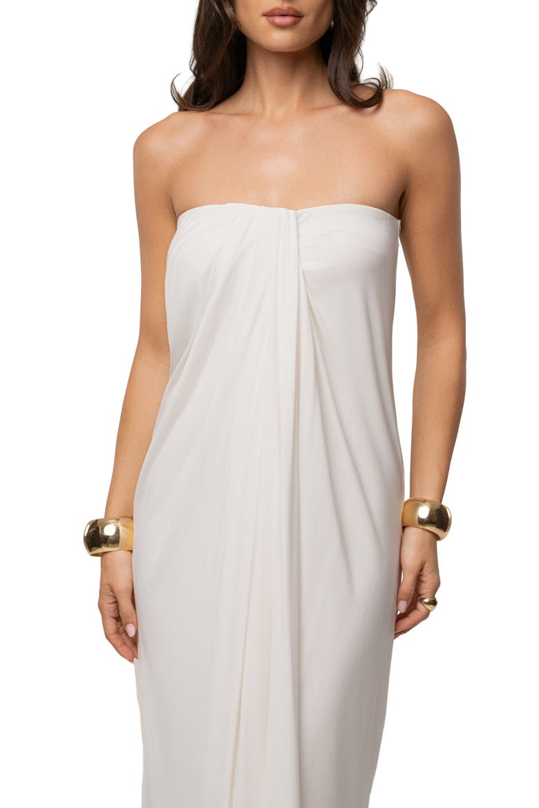 Heatwave Strapless Maxi Dress, Alternate, color, Ivory