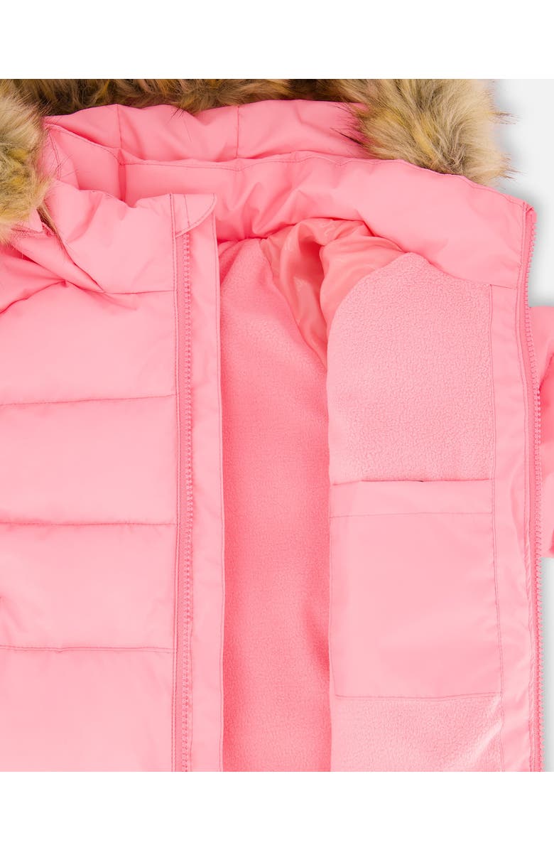 Deux par Deux Puffy Winter Jacket, Alternate, color, Pink