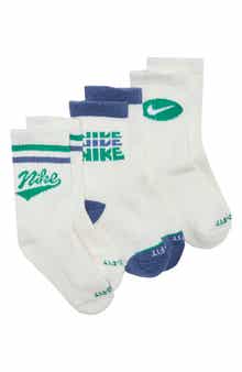 Nike Kids' Retro Graphics Assorted 3-Pack Crew Socks