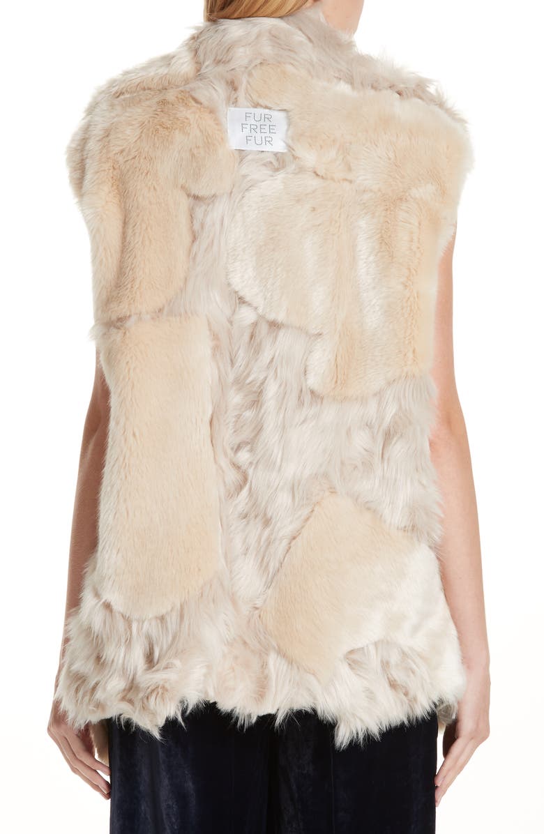 Stella McCartney Faux Fur Vest, Alternate, color, 