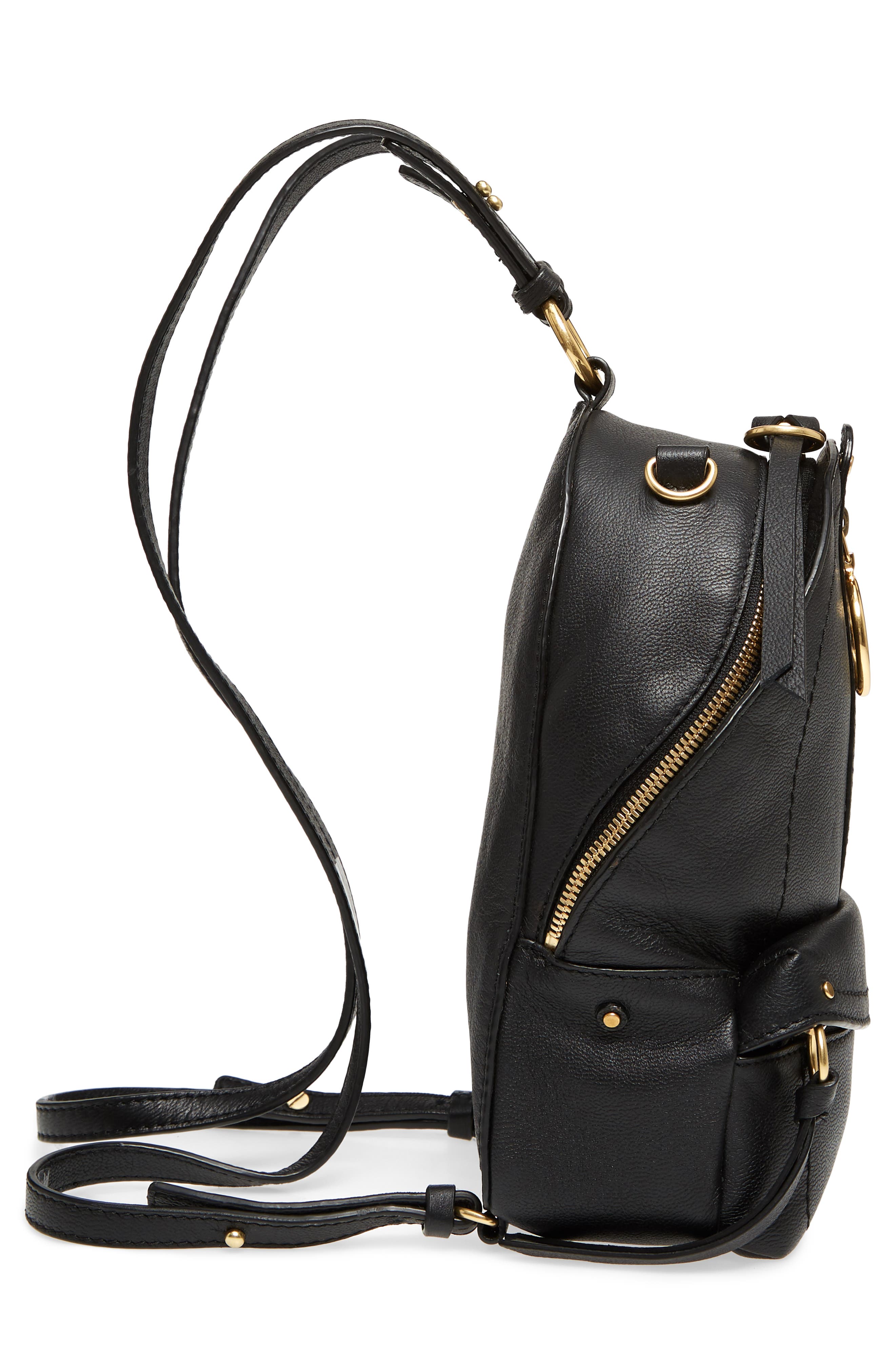 See by Chloé Mini Mino Leather Backpack, Alternate, color, 