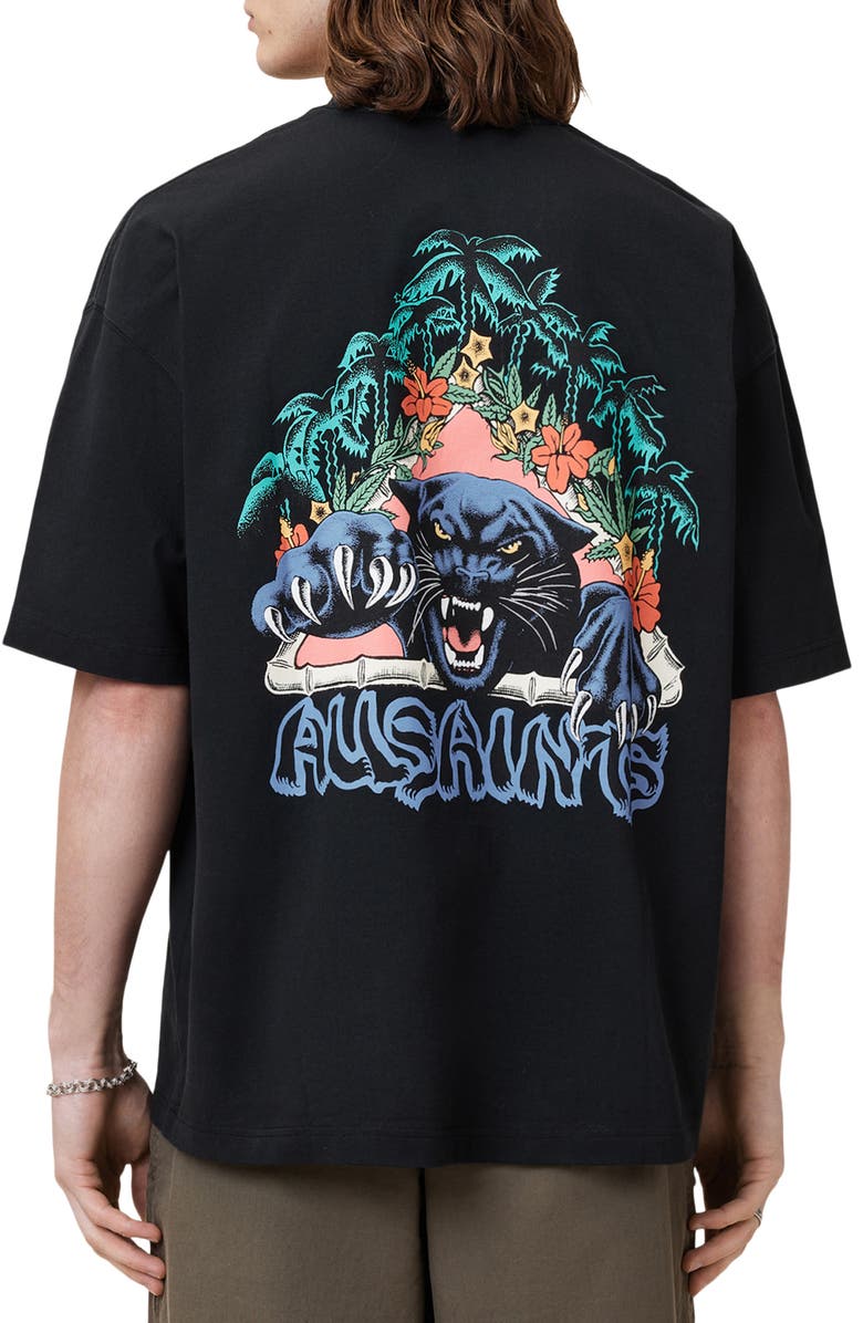 AllSaints Pounce Graphic T-Shirt, Alternate, color,
