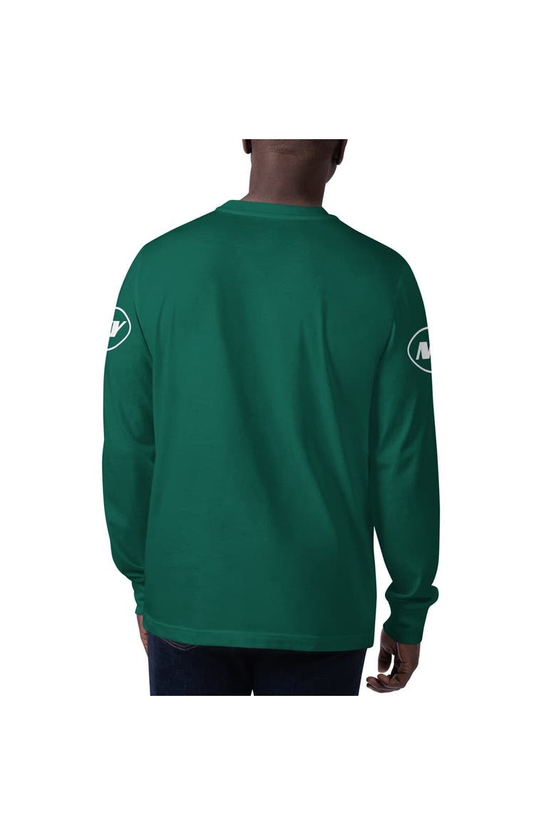 Men's Starter Green New York Jets Clutch Hit Long Sleeve T-Shirt, Alternate, color, Green