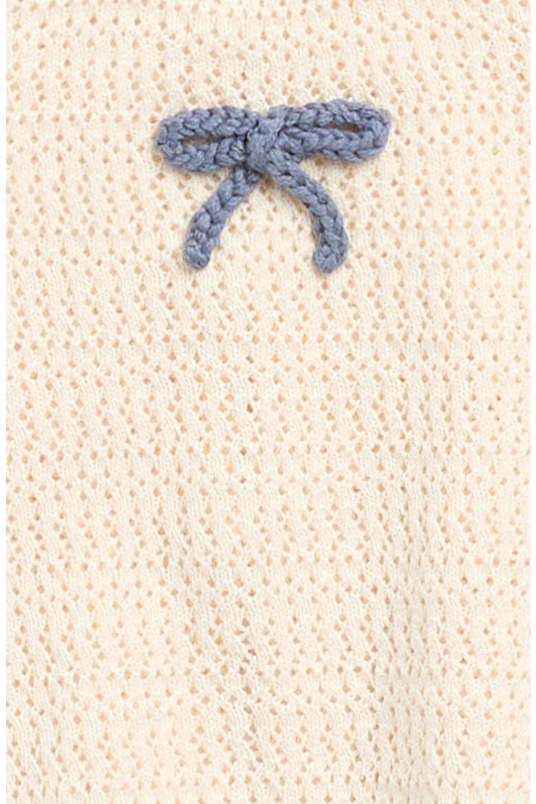 Scallop Knit Top & Bloomers Set, Alternate, color, NATURAL