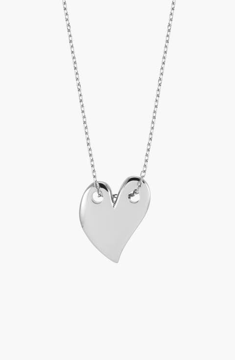 Loff Maxi Heart Necklace in Silver