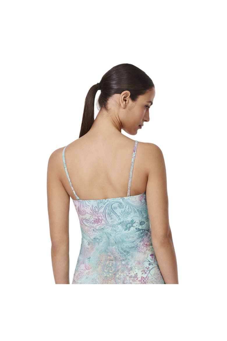 Souk Bandeau Halter Tankini Top, Alternate, color, Multi-Turquoise